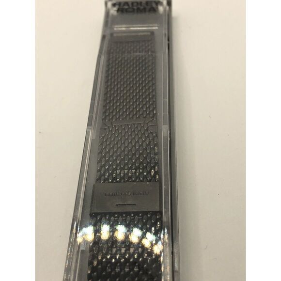 Hadley Roma Watch Band Replacement Black MB3848B In Box PY12 - Picture 8 of 9